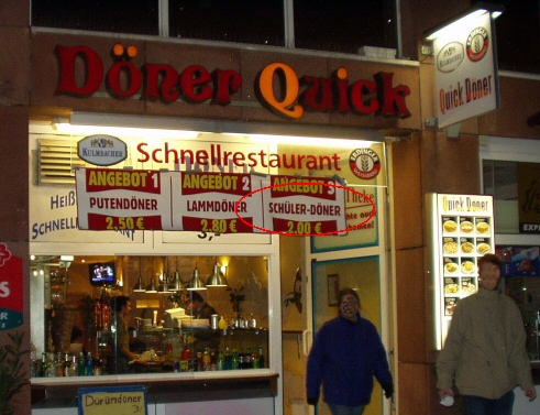 Schüler-Döner in Nürnberg